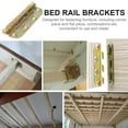 thumbnail image 3 of Raindrops 4 Ensembles Accessoires de Rail de Lit Fer Multicolore pour Raccords de Rail de Lit Quincaillerie de Support, 3 of 5