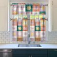 thumbnail image 2 of Vintage Wildflower Curtains 36 Inch - 3 Panel Rustic Farmhouse Kitchen Set with Blooming Botanicals, Boho Chic Rod Pocket Design for Country Style, 2 of 5