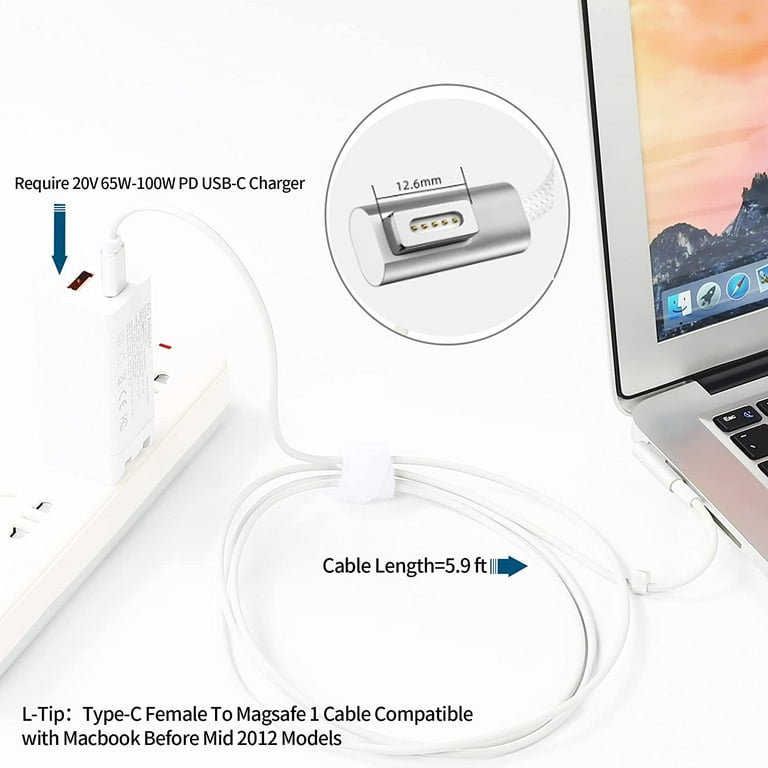 Charge the Old Macbook Air/Pro Magsafe with USB-C PD charger