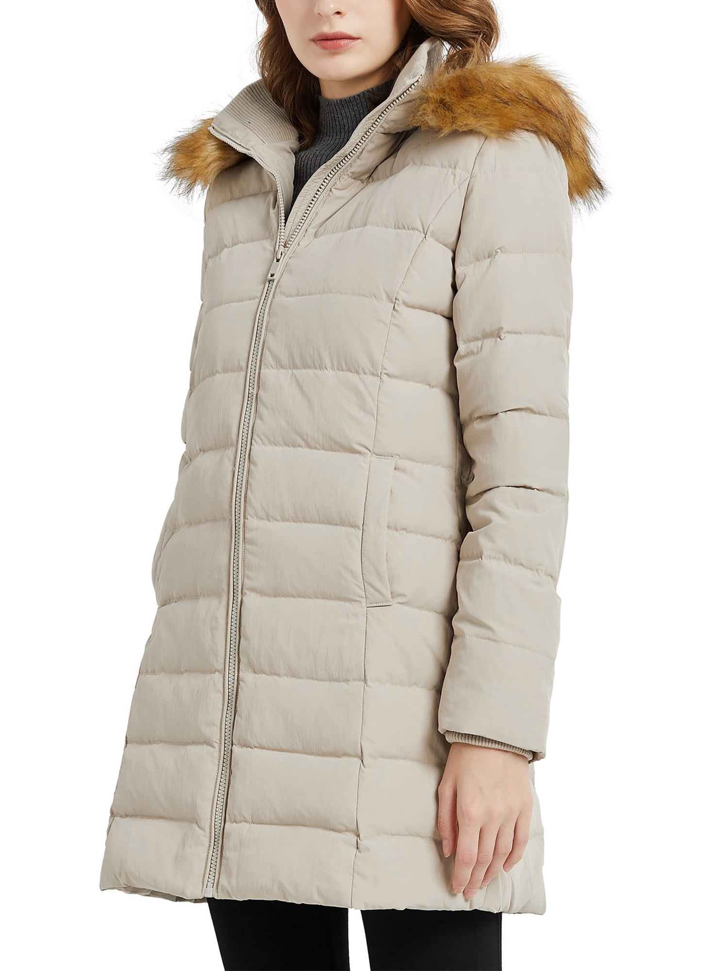 Orolay Women's Thickened Down Jacket Winter Coat YRF8003Q Beige / S