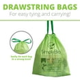 13 Gal. Compostable Trash Bags, EcoFriendly, HeavyDuty, Kitchen Liners 30Count