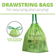 13 Gal. 1 Mil. Compostable Trash Bags with drawstring, Eco-Friendly, Heavy-Duty (30-Count)
