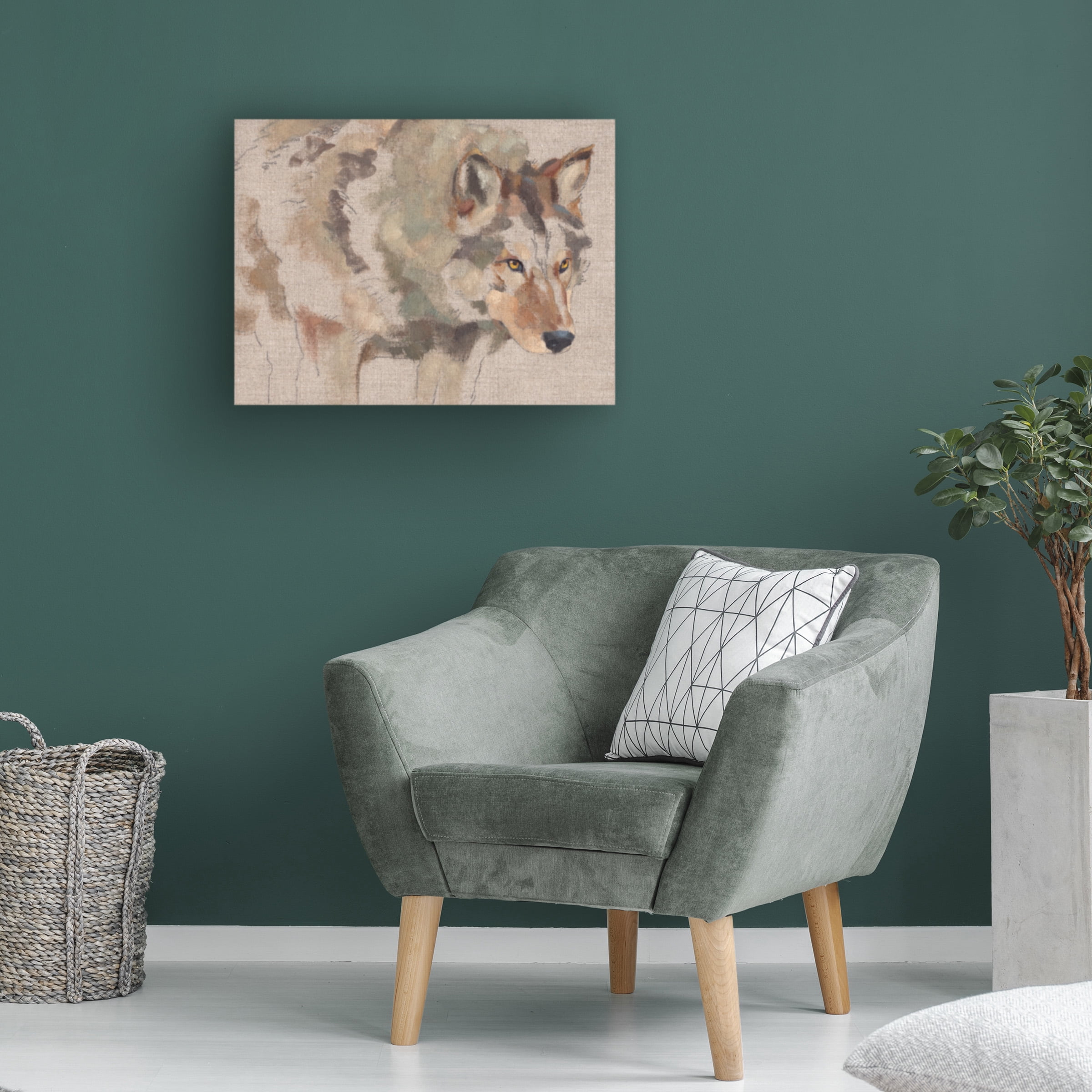 Jacob Green 'Timber Wolf I' Canvas Art