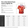 thumbnail image 5 of Gukieu Autumn Maple Leaves Print Men's Short-sleeved Shirts, Button-down Pocket Shirts, T-shirts, Beach Vacation Travel Summer Clothing-X-Large, 5 of 5