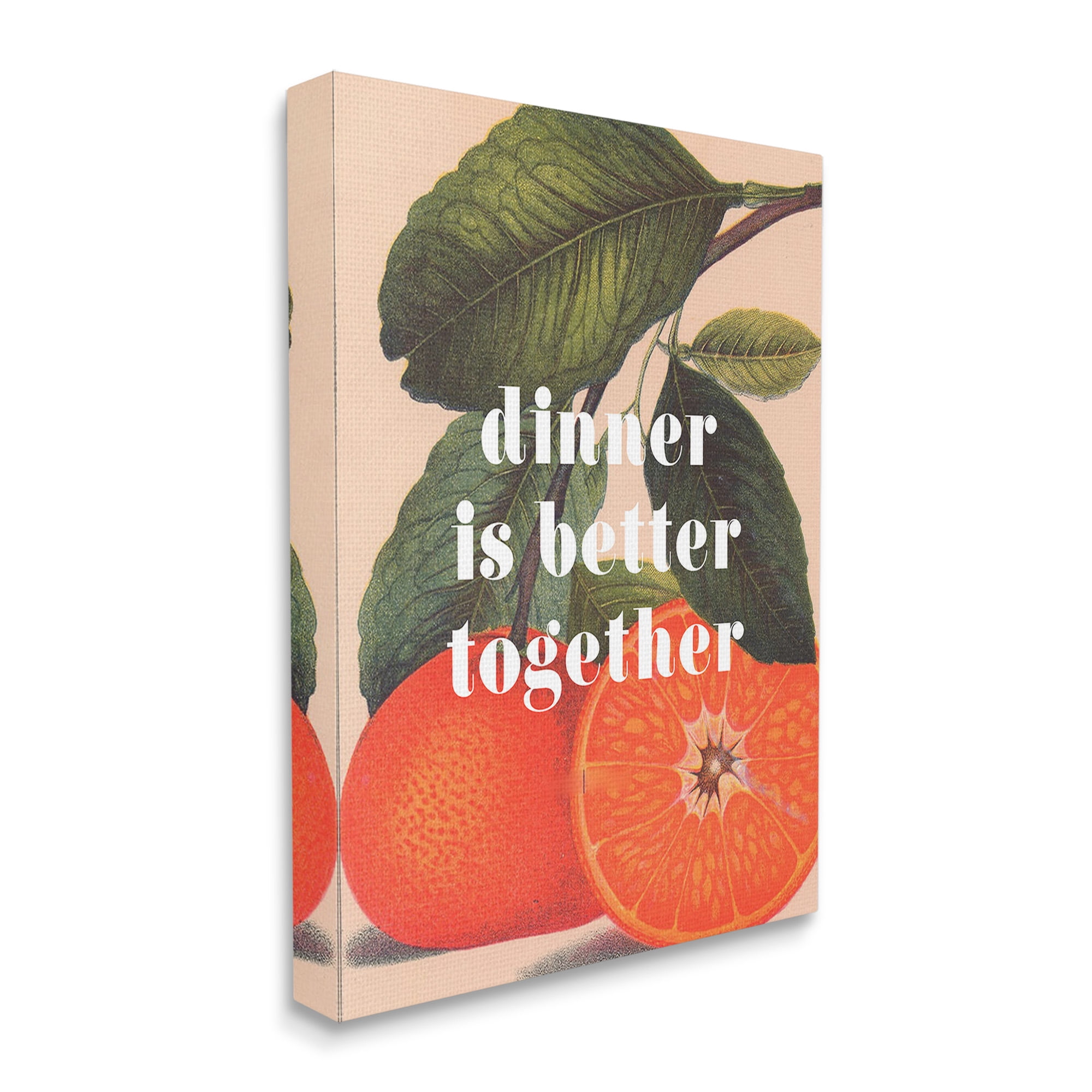 Stupell Industries Dinner Better Together Food & Beverage Painting Gallery Wrapped Canvas Art Print Wall Art, 16 x 20