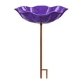 thumbnail image 3 of Handmade Metal Flower Garden Stake With Bird Bath and Pollinator Water Station Bath For Garden Metal Water Feeder With Flower Design For Outdoor Yard Decor-E, 3 of 4
