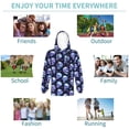 thumbnail image 5 of Fotbe crystal Skull Pattern Youth Pullover Hooded Sweatshirt, Boys Hoodie, Kangaroo Pocket Hoodie for Kids Girls -X-Large, 5 of 6