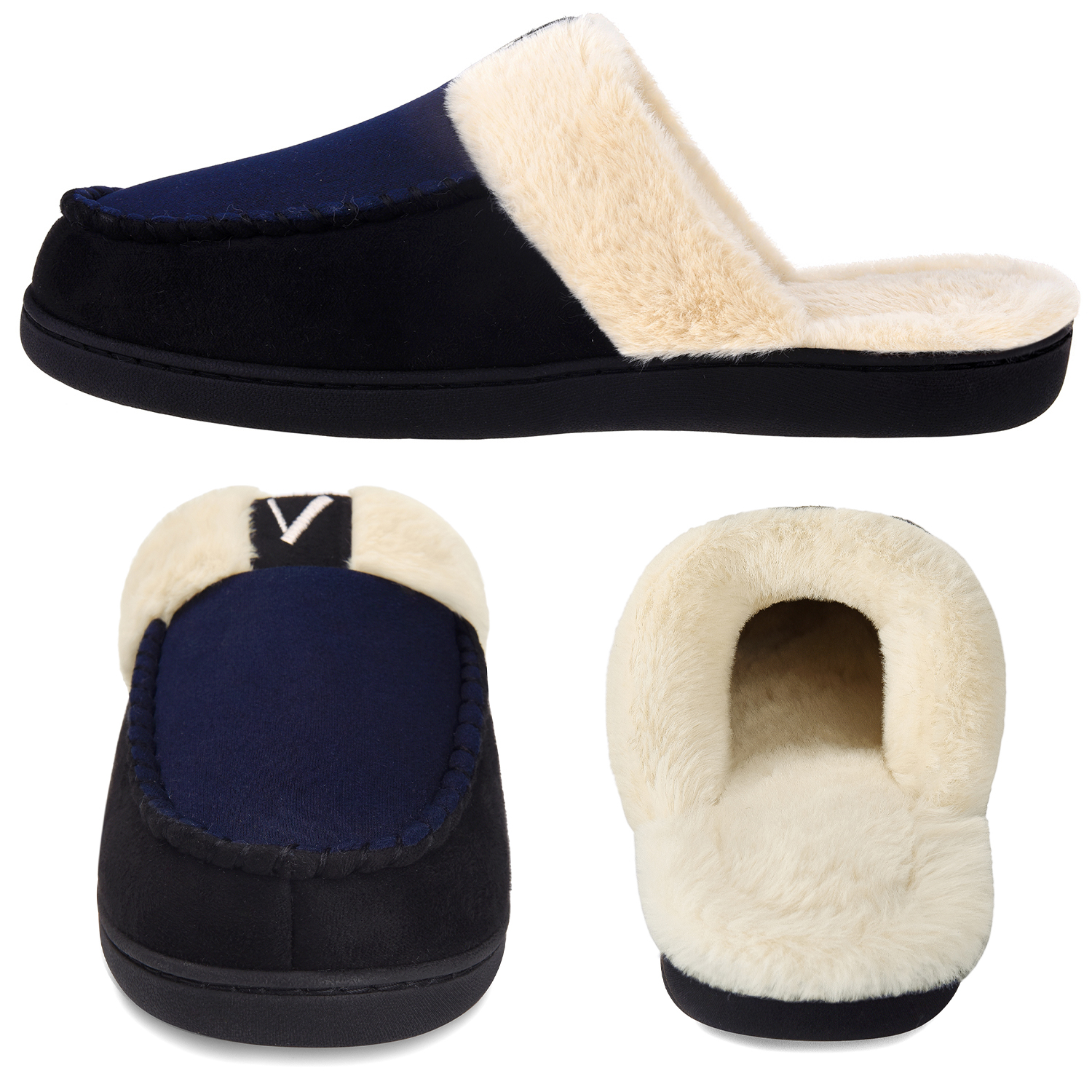 Vonmay Men's Scuff Slippers with Memory Foam photo 2