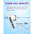 thumbnail image 4 of BYDTOOPCBD Auriculares inalámbricos P1 PRO, auriculares inalámbricos Bluetooth con micrófonos de llamada transparentes, ajuste cómodo, auriculares impermeables IPX7 de larga duración de batería, tiemp, 4 of 5