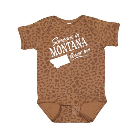 

Inktastic Someone in Montana Loves Me Gift Baby Boy or Baby Girl Bodysuit