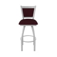 thumbnail image 5 of 870 Hadleigh 36" Swivel Bar Stool with Anodized Nickel Finish and Canter Bordeaux Seat and Back, 5 of 5