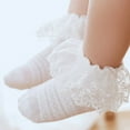 thumbnail image 7 of GigrtiJin 0-5 Years Preemie Newborn Toddler Cotton Socks Solid Color Embroidered Lace Thin Mesh Ruffle Princess Socks, 7 of 7