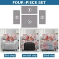 thumbnail image 6 of HELLHERO Cardinal Print Recliner Couch Covers Cherry Blossom Print Lazy Boy Recliner Covers That Stay in Place Dust-proof Fitted Couch Cover for Reclining Couches, 6 of 8