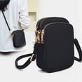 thumbnail image 2 of Typpkmm Women Mini Crossbody Bag, Black Faux Leather Shoulder Purse, Zip Closure Handbag for Daily Errands, Khaki B, 2 of 7
