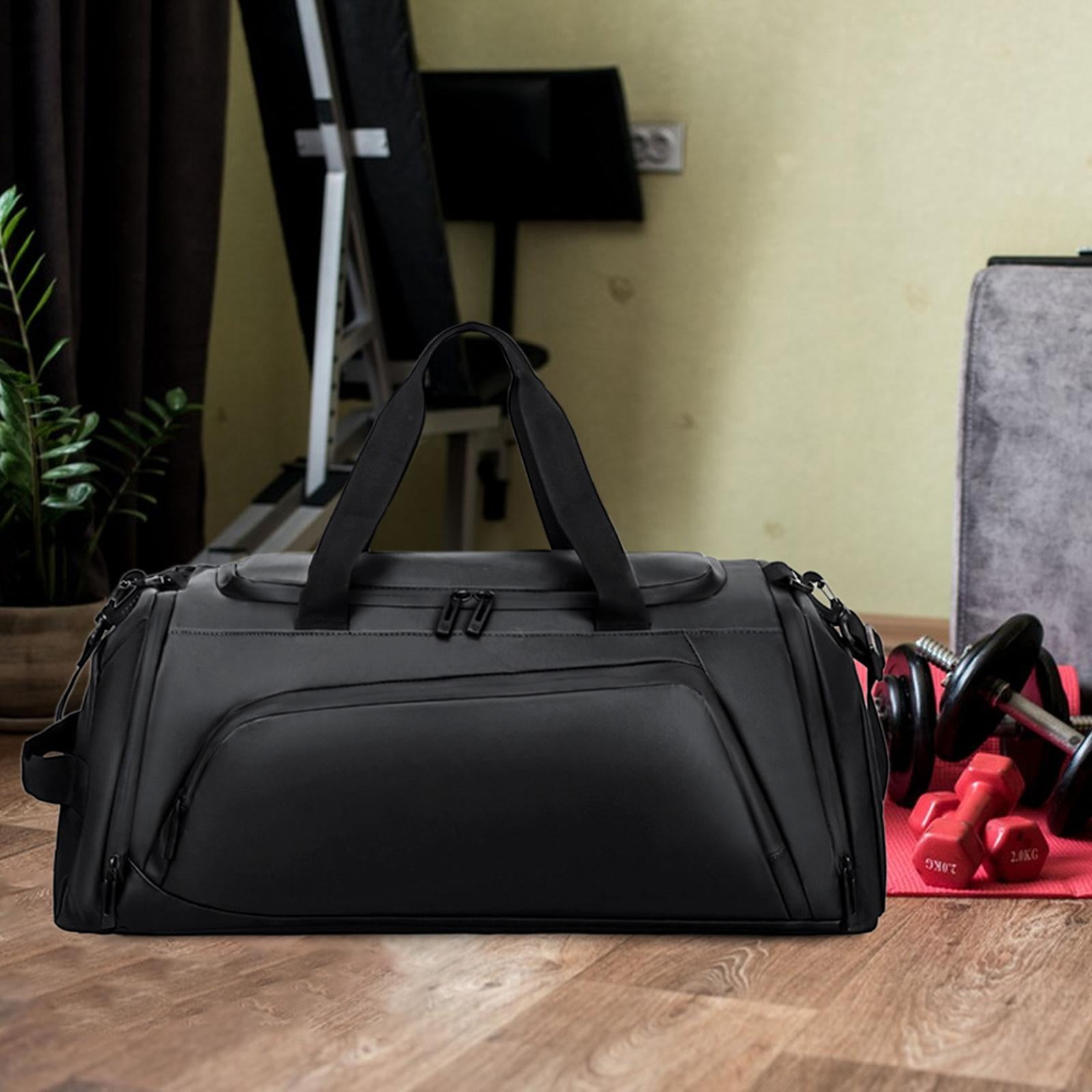 Baoblaze Travel Duffle Bag Luggage Bag Sports Gym Bag Oxford Cloth Men Women Shoulder Bag Carry on Overnight Bag for Sports Gym Travel Black