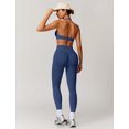 thumbnail image 6 of IDOPIP Workout Sets for Women Seamless Butt Lifting Leggings Halter Sports Bra Scoop Neck Backless Yoga Outfit 2 Piece Gym Running Outfits, 6 of 6