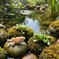 thumbnail image 6 of YYDENG Realistic Synthetic Resin Floating Figurine Set of 3 for Aquarium Pond Garden Decoration Display Accent, 6 of 6