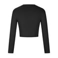 thumbnail image 4 of Herrnalise Women's Long Sleeve T Shirt Mock Neck Slim Tops Fitted Ribbed Pullovers Tee Top for Womens Valentine's Day Clothes, 4 of 7
