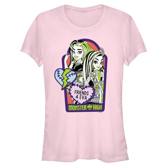 Juniors Monster High Cleo and Frankie Friends 4eva T Shirt