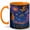 Orange, variant on Magical Night Sky 11oz Ceramic Mug, Dragon Star Coffee Cup