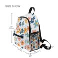 thumbnail image 3 of FORMRS School Backpack with Front Zippered Pocket 12" Student Travel Daypack, Colorful Flowers, 3 of 6