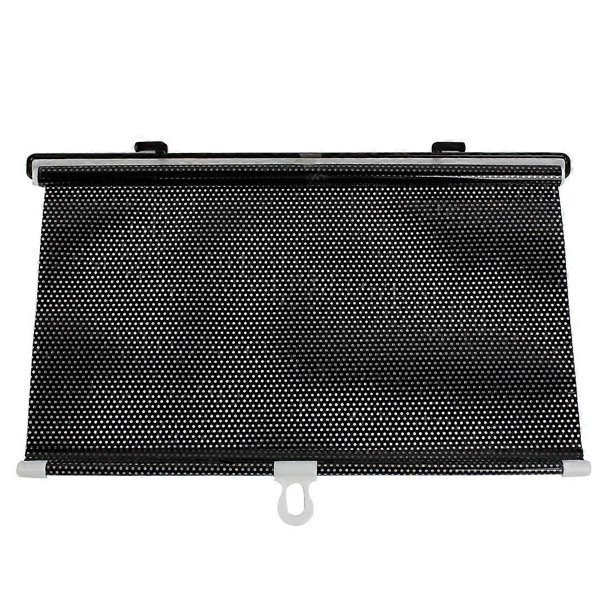 X Autohaux 40Cm X 60Cm Black Retractable Vehicle Car Curtain Window Roller Sun Shade Blind Protector
