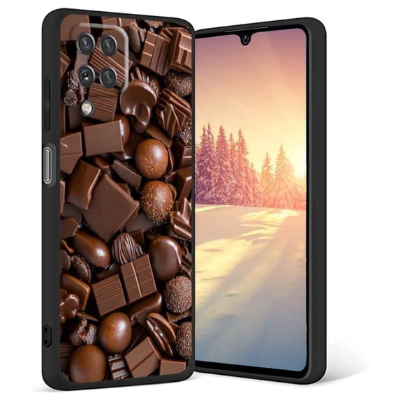 Compatible with Samsung Galaxy A42 Phone Case, Chocolate Case Silicone Protective for Teen Girl Boy Case for Samsung Galaxy A42