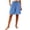Blue, variant on QSXADF Women Pajama Shorts Sleep Bottoms Solid Shorts Color Elastic Waist with Pockets Breathable For Women Home Sleepwear Ladies Loungewear