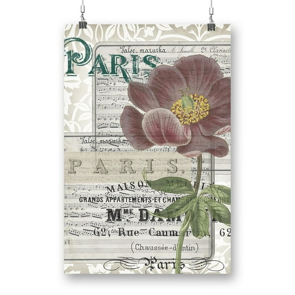 Musical Paris I Poster - Jennifer Goldberger Designs,