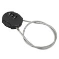 thumbnail image 3 of Unique Bargains Small Combination Lock 3 Digits Luggage Padlock for Gym Locker Black, 3 of 6