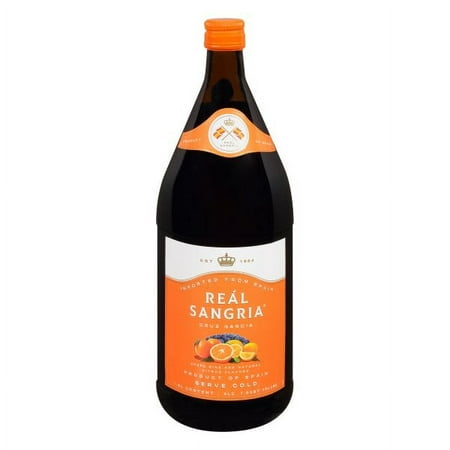 Real Sangria Cruz Garcia Red, Spain, 1.5 L Glass Bottle, 7.5% ABV