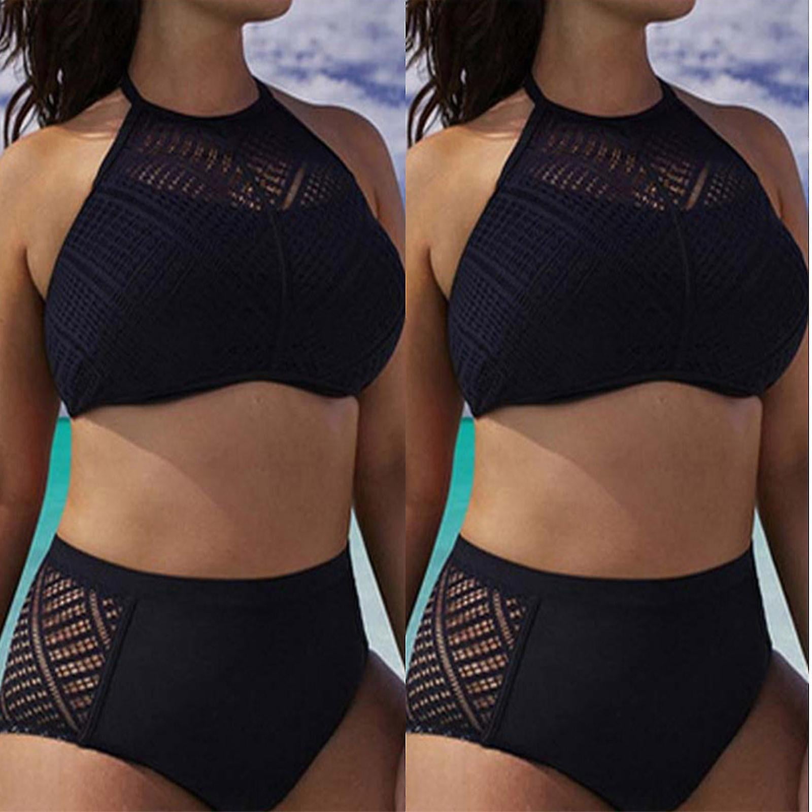 High waisted bikini plus size walmart deals
