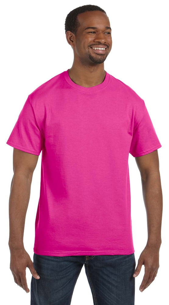 Jerzees Men's Casual Blank T-Shirt - 29M - Large - Pink - Walmart.com