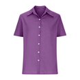 thumbnail image 3 of Blusa de mujer con abertura delantera para el verano: camisa informal y elegante, versátil con vaqueros/pantalones holgados, 3 of 5