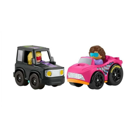 Bundle of 2 |Fisher-Price Little People Wheelies Race Car - (GMJ24 & GMJ27)
