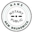 thumbnail image 1 of New IMPRUE Round Self-Inking Notary Seal Rubber Stamp - New Brunswick, 1 of 4