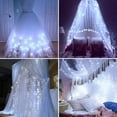 thumbnail image 2 of 9.8ft*9.8ft Window Curtain Icicle String Lights with Remote & Timer, 300 LED Fairy Twinkle Lights with 8 Modes Christmas Lights Fits for Bedroom Wedding Party Backdrop Outdoor Indoor Wall Decoration, 2 of 8