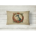 thumbnail image 4 of Greyhound Christmas Flowers Throw Pillow 12 in x 16 in, 4 of 4