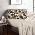 thumbnail image 5 of Plush Throw Pillow Covers, Elegant Snake Golden Flower Black Pillow Cases with Invisible Zipper, Breathable Microfiber Pillow Cases Standard Size for Sleeping Bedroom Sofa Living Room 16x24, 5 of 5