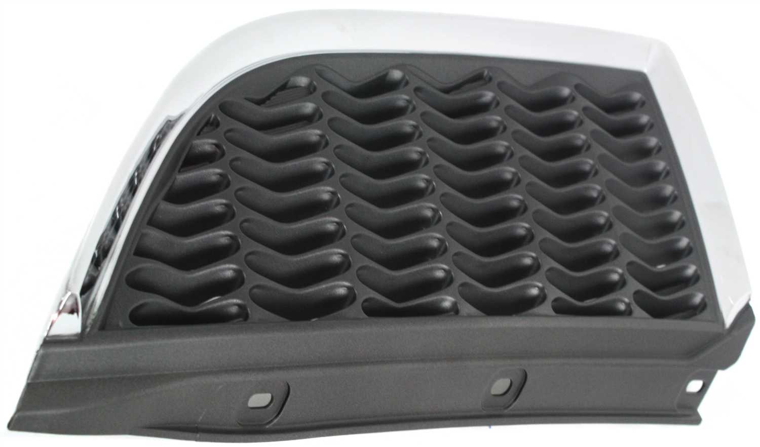 Grille Assembly Compatible With 2004-2006 Mitsubishi Galant Left Driver Chrome Shell with Painted Silver Gray Insert