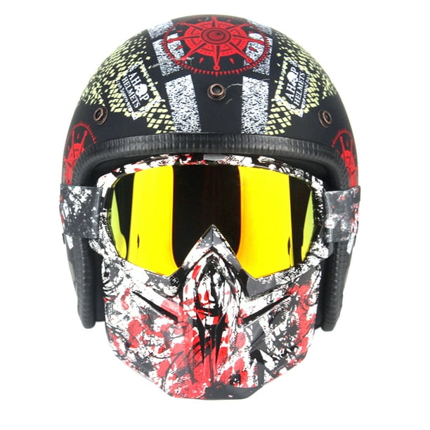 Download Face Mask Helmet Masksunglas Motorcycle Helmets Mock Black ...