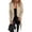 Beige, variant on Leidass Womens Mid Length Wrap Coat Shawl Lapel Open Front Self Tie Waist Belt Long Sleeve Solid Casual Outerwear Beige L