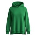 thumbnail image 6 of Trwkzve Long sleeve Hoodie Womens With Hood Sweatshirts Green L, 6 of 7