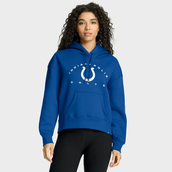 Women's Fanatics Royal Indianapolis Colts Eligible Receiver Legacy Pullover Hoodie