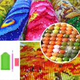 thumbnail image 4 of KINZON 30x40cm enfant adulte 5D DIY ensemble de peinture d'art de diamant - hrisson mignon 1 #, artisanat de broderie de diamant complet, ensemble de-, 4 of 5
