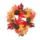 thumbnail image 5 of Flores artificiales, flores falsas, flores artificiales, juego de regalo para mujer, guirnalda colgante para festival de Halloween, hoja de arce blanca, colgador de puerta, 5 of 6