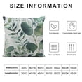 thumbnail image 6 of Awypu Set of 2 Throw Pillow Covers Decorative Green Leaf Watercolor Eucalyptus Branches Floral with Plant Objects White Natural Greenery Twig Cushion Pillowcase, 6 of 6