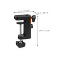 thumbnail image 2 of Phenofice Desk Mounting Clamp Table Pole Clamp Iron Scissor Arm For Musicians 1Pcs, 2 of 8