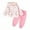 Pink, variant on NAFUU Girls Clothes Pants Set Soft Hooded Tracksuit For Baby Girls With Bow Print Cozy Winter Outfit Long Sleeve Top And Pants Versatile Dailywear 9-12 Months