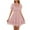 Pink, variant on Bigersell formal Dresses Fashion Women Summer Casual Solid Square Collar Short Sleeve Fold Mini Dress Club Dresses for Female Women Fit & Flare Dresses, Style 19749, Blue L